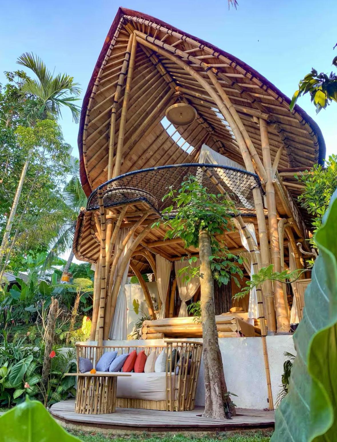Wahem Eco Bamboo - Magical Bamboo House Ubud Bali Villa Exteriör bild