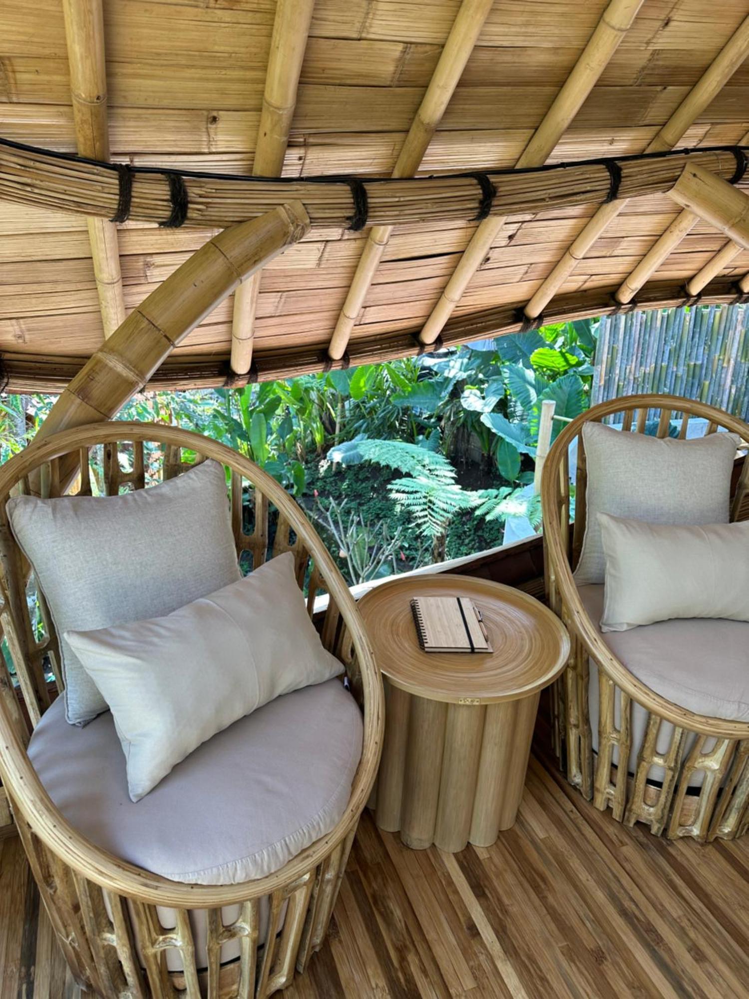 Wahem Eco Bamboo - Magical Bamboo House Ubud Bali Villa Exteriör bild