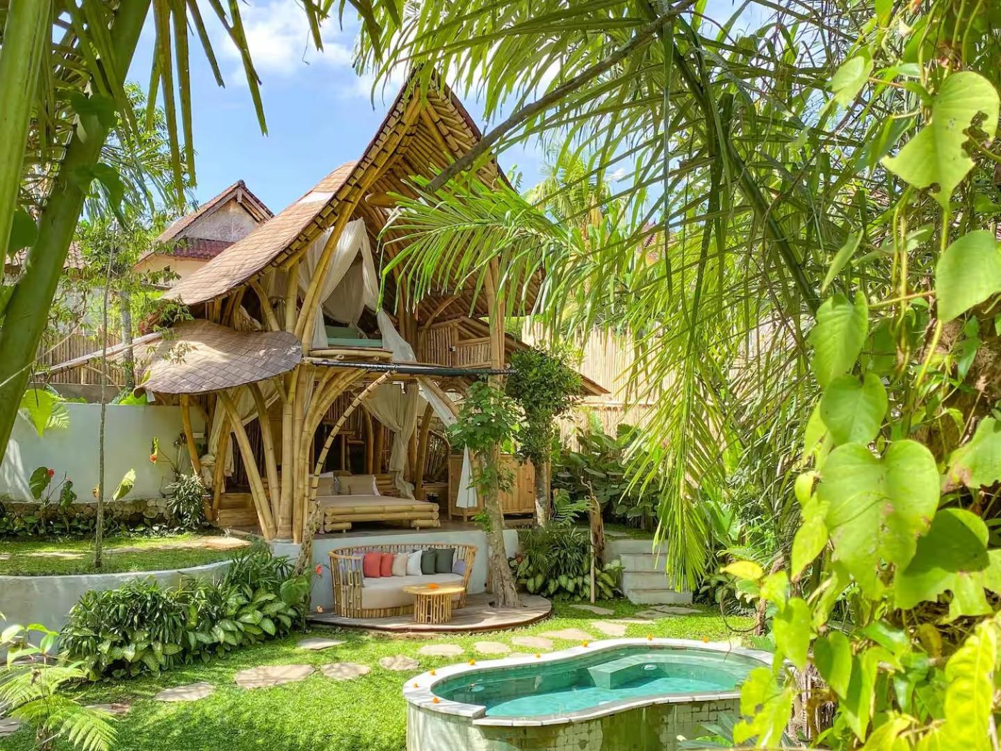 Wahem Eco Bamboo - Magical Bamboo House Ubud Bali Villa Exteriör bild