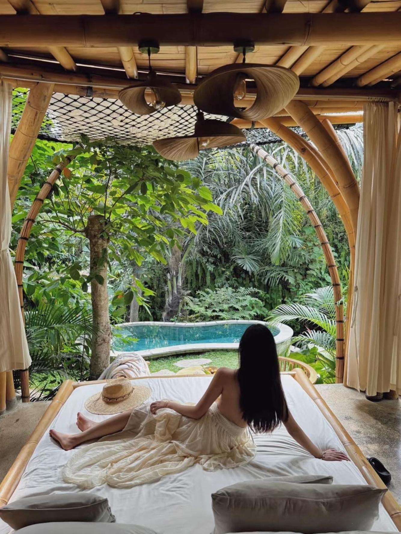 Wahem Eco Bamboo - Magical Bamboo House Ubud Bali Villa Exteriör bild